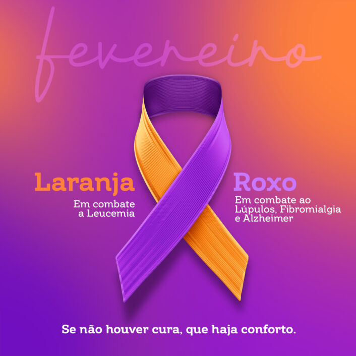 Fevereiro roxo e laranja